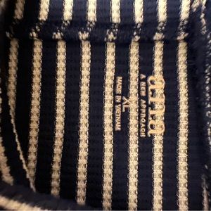 Arma xl navy blue and white half turtle neck